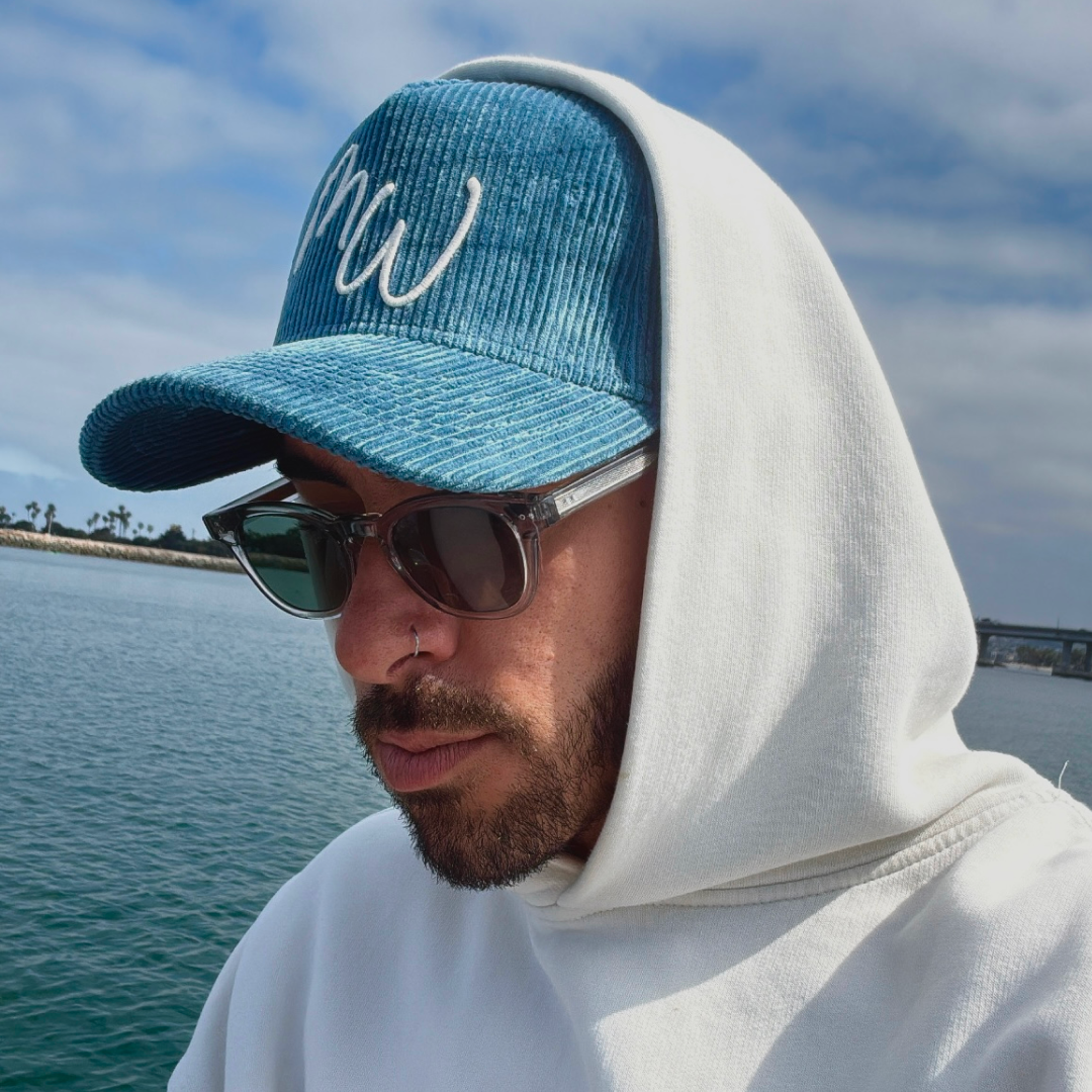 Make Waves Corduroy Script Hat