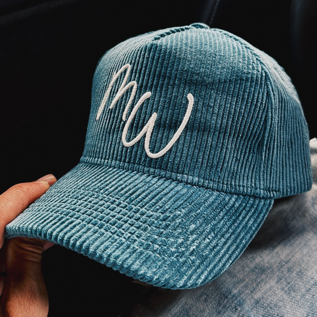 Make Waves Corduroy Script Hat