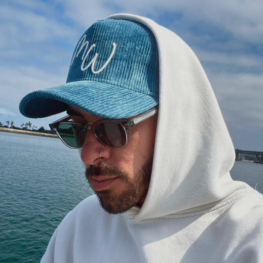 Make Waves Corduroy Script Hat